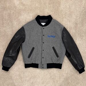 Vintage Six Flags Varsity Jacket Warner Brothers Bugs Bunny Tweety Sz Large